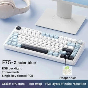 AULA F75 2.4G Wireless/Bluetooth/Wired Gaming Mechanical Keyboard