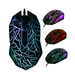 3200DPI Computer Mouses Colorful LED Professional Mouse Gaming