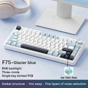 AULA F75 2.4G Wireless/Bluetooth/Wired Gaming Mechanical Keyboard